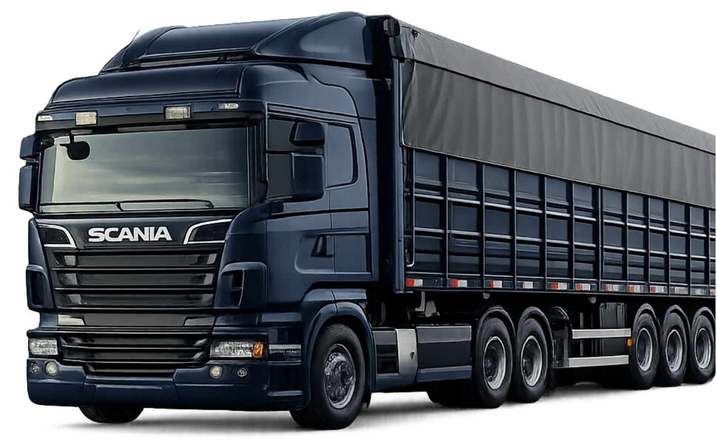 Caminhão Scania bitrem graneleiro